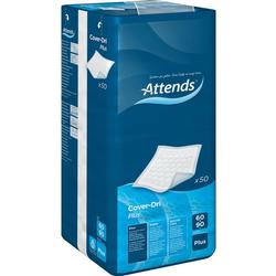 Eine Packung mit Inkontinenzunterlagen der Marke Attends.